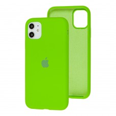 Чехол для iPhone 11 Silicone Full green