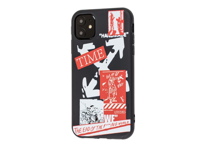 Чехол для iPhone 11 Smoothy print off-white time