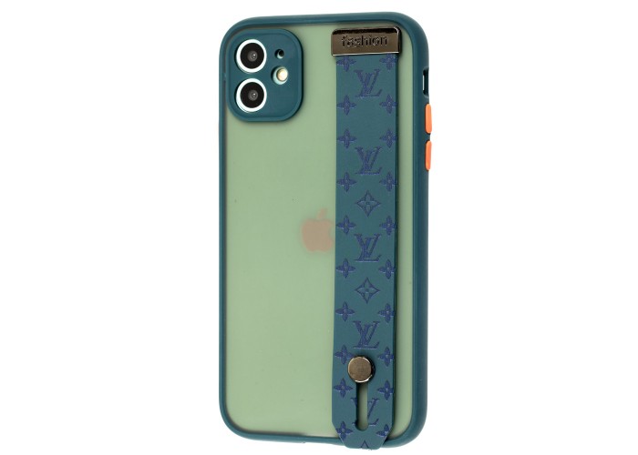 Чехол для iPhone 11 WristBand LV зеленый