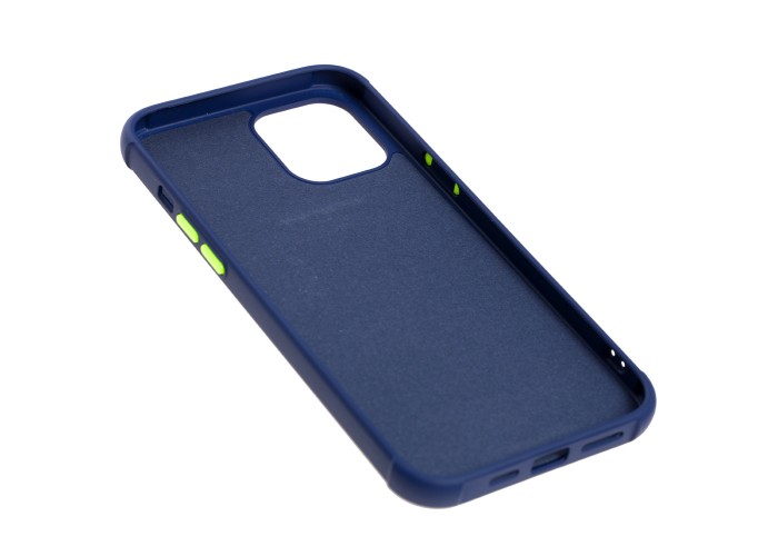 Чехол для iPhone 12 Pro Max Bracket flap синий