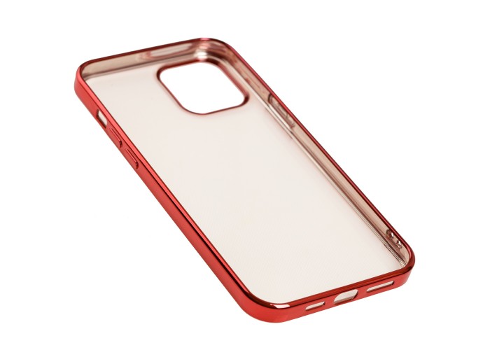 Чехол для iPhone 12 Pro Max Glossy edging красный