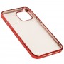 Чехол для iPhone 12 Pro Max Glossy edging красный