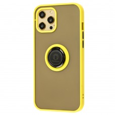 Чехол для iPhone 12 Pro Max LikGus Edging Ring желтый