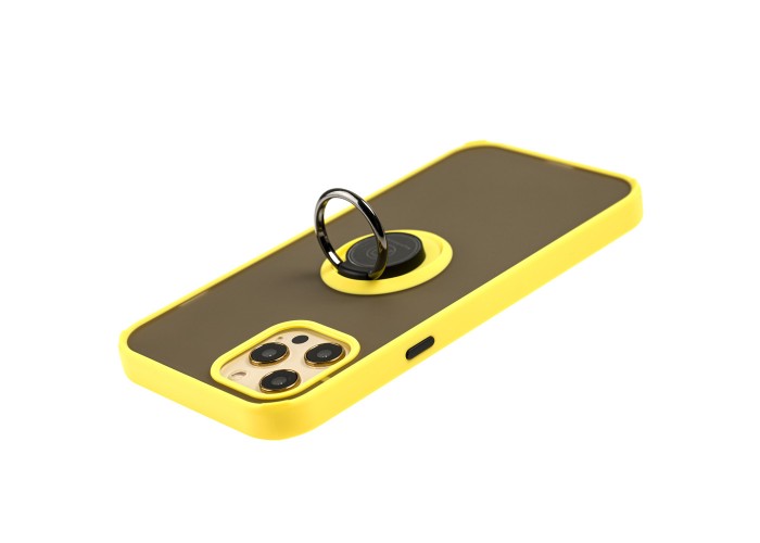 Чехол для iPhone 12 Pro Max LikGus Edging Ring желтый