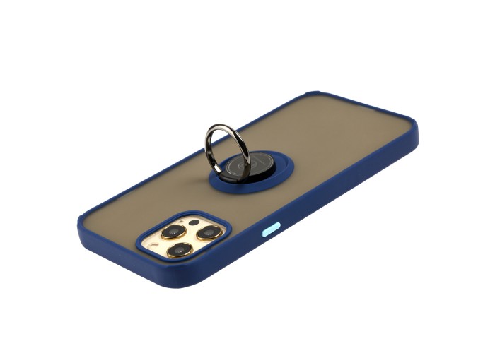 Чехол для iPhone 12 Pro Max LikGus Edging Ring синий