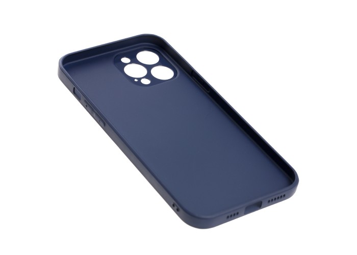 Чехол для iPhone 12 Pro Max Matt glass синий