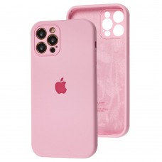 Чехол для iPhone 12 Pro Silicone Slim Full camera light pink