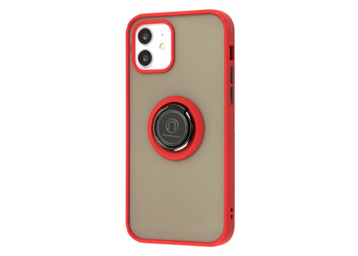 Чехол для iPhone 12 / 12 Pro LikGus Edging Ring красный