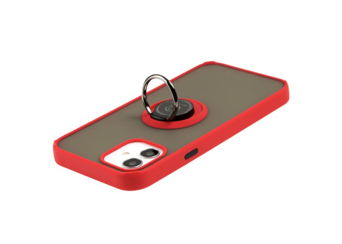 Чехол для iPhone 12 / 12 Pro LikGus Edging Ring красный