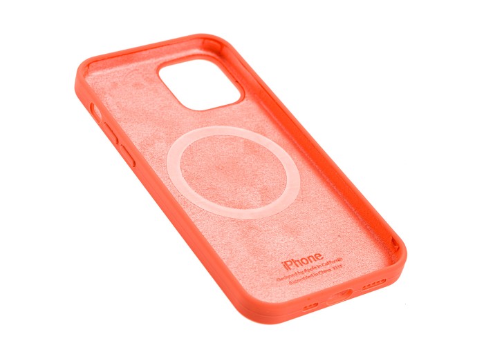Чехол для iPhone 12 / 12 Pro MagSafe Silicone Full Size pink citrus