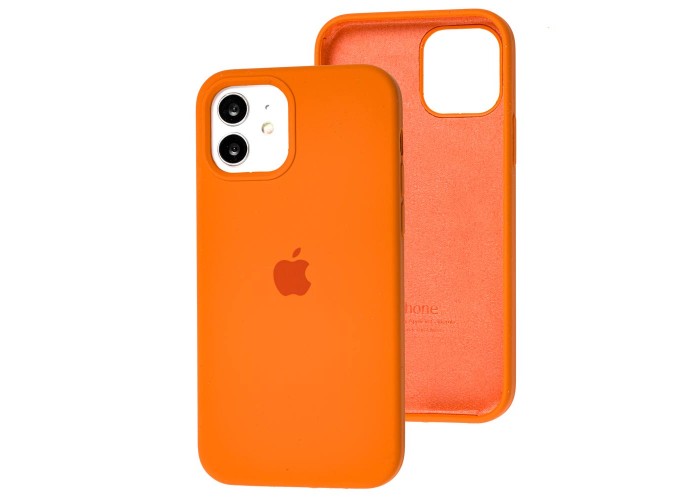 Чехол для iPhone 12 / 12 Pro Silicone Full оранжевый / kumquat