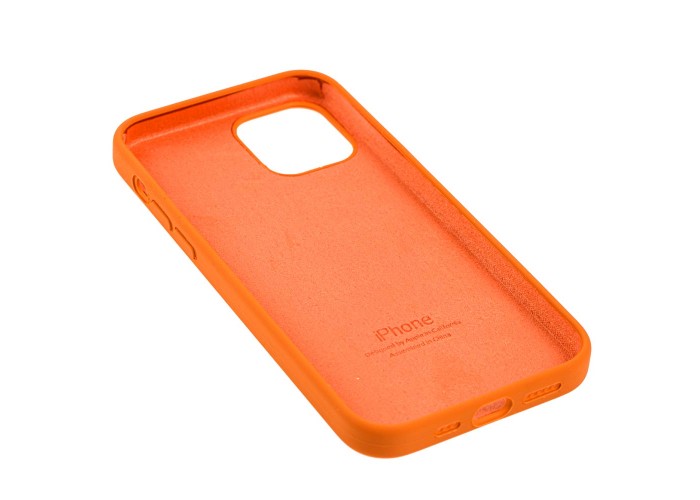 Чехол для iPhone 12 / 12 Pro Silicone Full оранжевый / kumquat