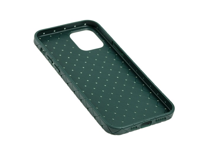 Чехол для iPhone 12 / 12 Pro Weaving case зеленый