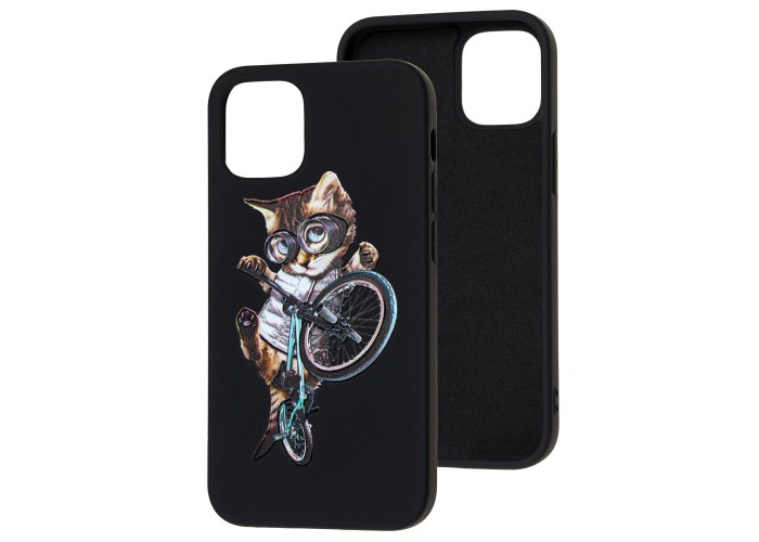 Чехол для iPhone 12 mini Art case черный