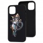 Чехол для iPhone 12 mini Art case черный