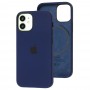 Чехол для iPhone 12 mini MagSafe Silicone Full Size deep navy