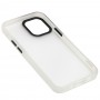 Чехол для iPhone 12 mini Totu Shadow Matte Metal Buttons белый