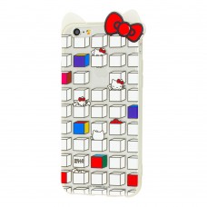 Чехол для iPhone 6 Hello Kitty силикон квадратик
