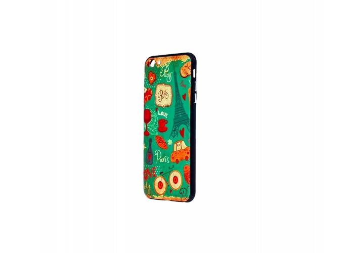 Чехол для iPhone 6 Plus 3D Sparcle Premium Print (Soft touch) Love