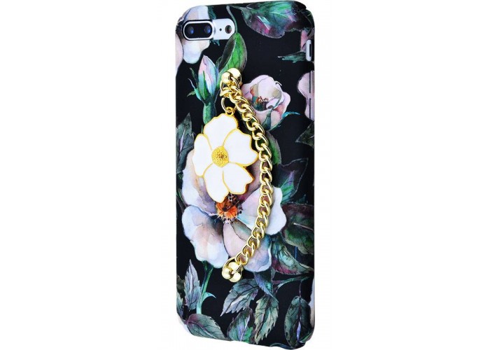 Чехол для iPhone 7 Plus Soft Touch+Ceramic Flowers №1
