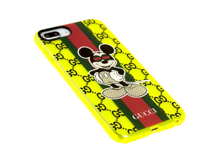 Чехол для iPhone 7 Plus / 8 Plus Neon print Микки Маус