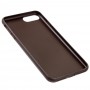 Чехол для iPhone 7 Plus / 8 Plus кожа металл коричневый