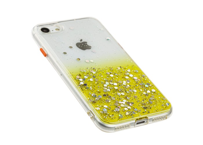 Чехол для iPhone 7 / 8 Glitter Bling желтый