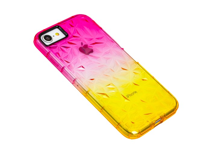 Чехол для iPhone 7 / 8 Gradient Gelin case розово-желтый