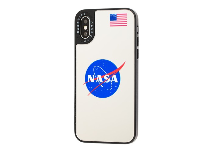 Чехол для iPhone X / Xs Tify Mirror Nasa зеркально-синий