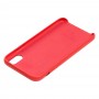 Чехол для iPhone X / Xs эко-кожа красный
