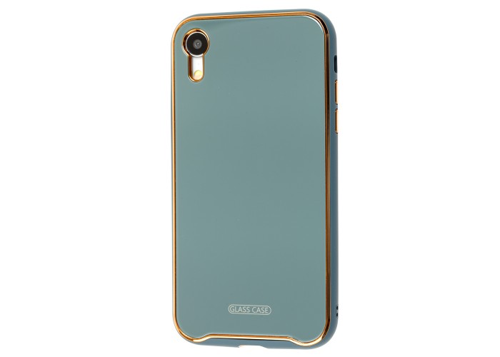 Чехол для iPhone Xr Glass Premium серый