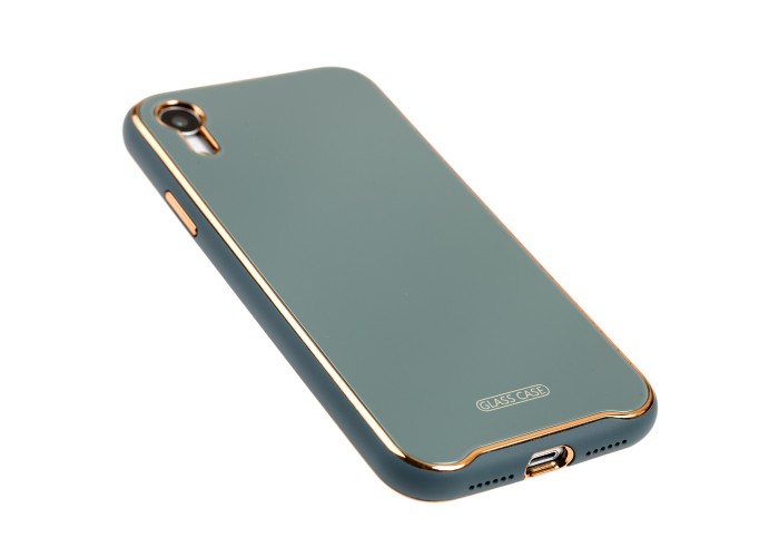 Чехол для iPhone Xr Glass Premium серый