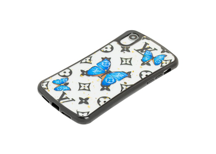 Чехол для iPhone Xr Glue shining бабочка