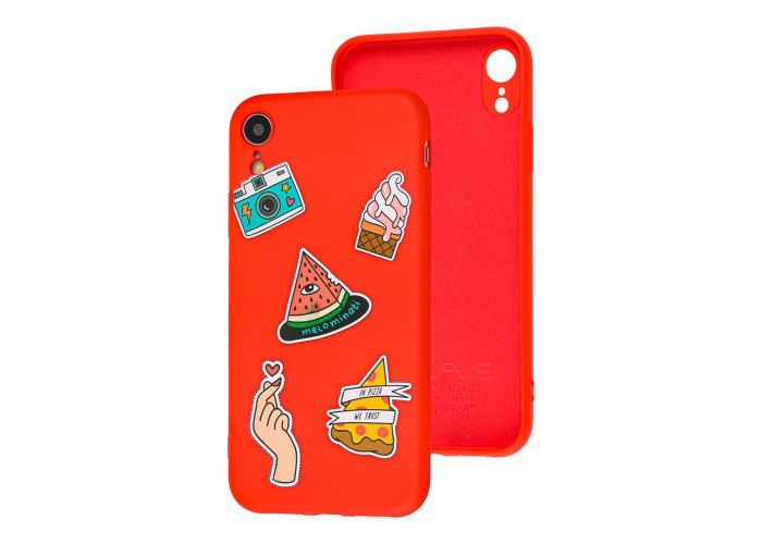 Чехол для iPhone Xr Wave Fancy color style watermelon / red