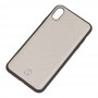 Чехол для iPhone Xs Max Mercedes Leather серый