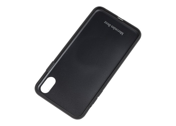 Чехол для iPhone Xs Max Mercedes Leather серый