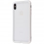 Чехол для iPhone Xs Max Style electroplating серебристо белый