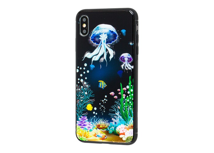 Чехол для iPhone Xs Max glass море
