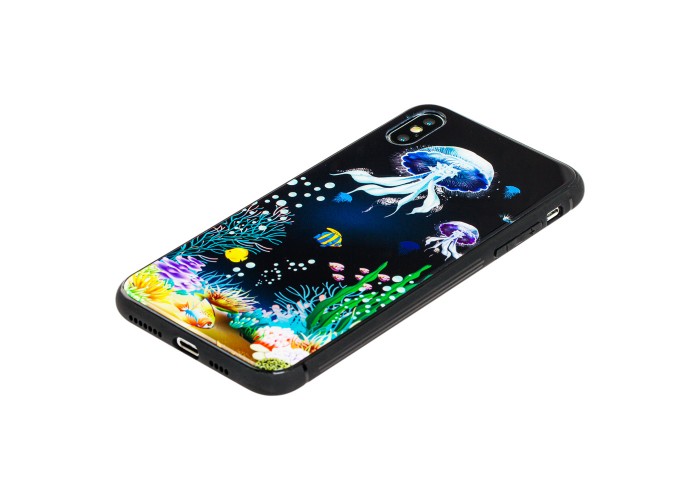 Чехол для iPhone Xs Max glass море