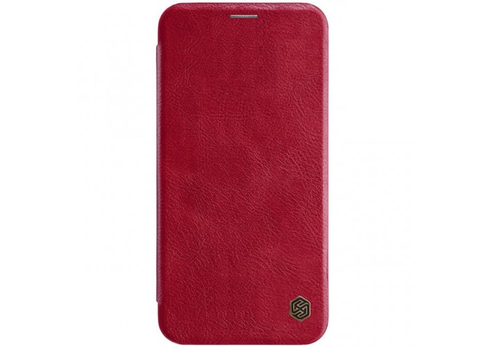 Чехол книжка для iPhone Xs Max Nillkin Qin series красный