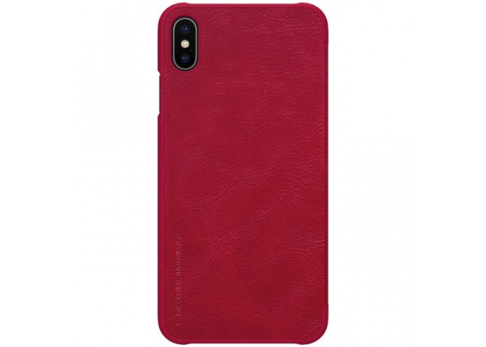 Чехол книжка для iPhone Xs Max Nillkin Qin series красный