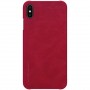 Чехол книжка для iPhone Xs Max Nillkin Qin series красный