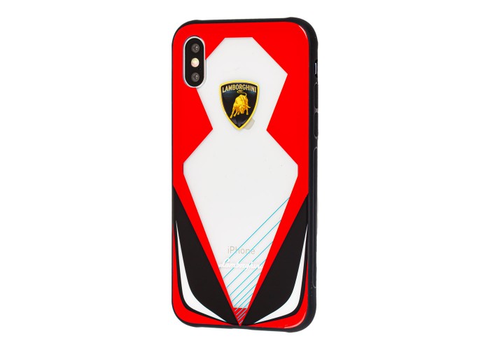 Чехол with logo для iPhone X / Xs lamborghini
