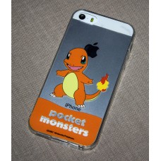 Силиконовый чехол "Pokemon Go" для iPhone 5 Charmander/Fiery tail