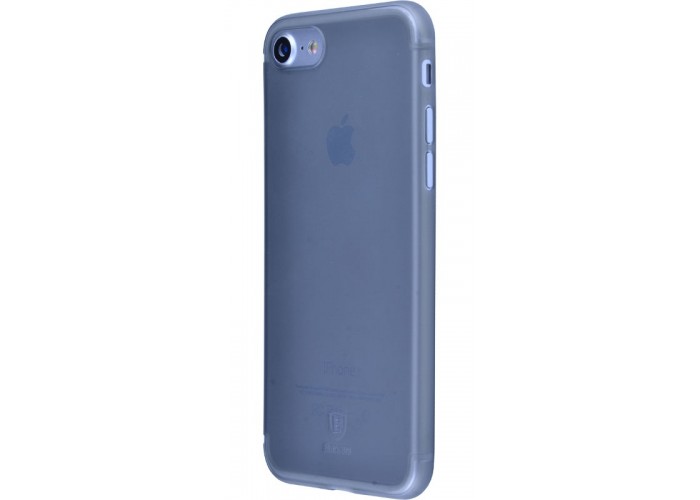 Силиконовый чехол для iPhone 7 Baseus Slim case (PC) серый/прозрачный