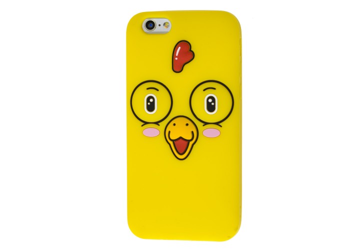 3D чехол Surprised Chicken для iPhone 6 желтый