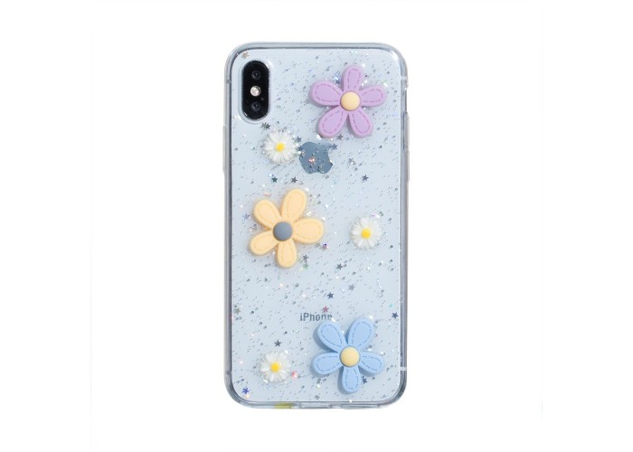 3D чехол для iPhone X / Xs confetti 
