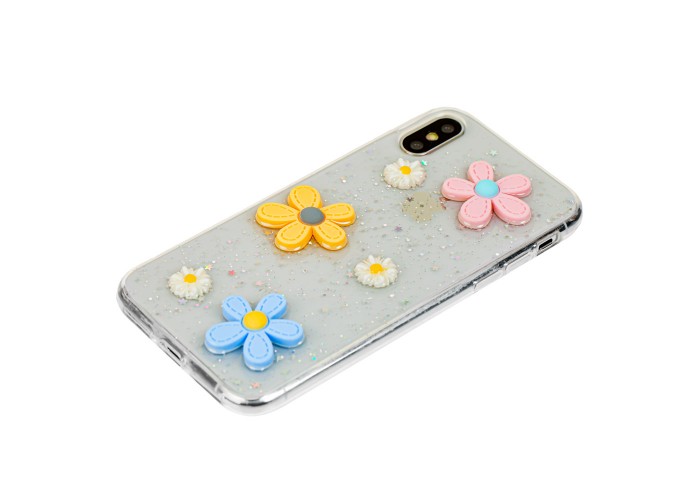 3D чехол для iPhone X / Xs confetti 