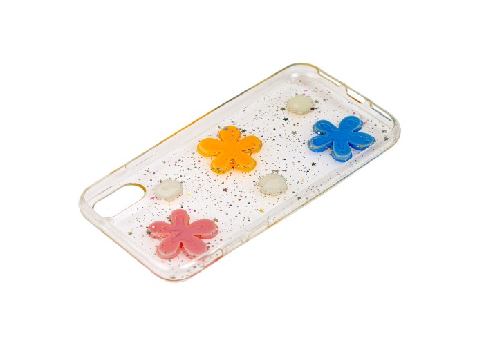 3D чехол для iPhone X / Xs confetti 