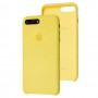 Чехол Alcantara для iPhone 7 Plus / 8 Plus leather желтый